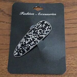 Black and Silver Hair Clip